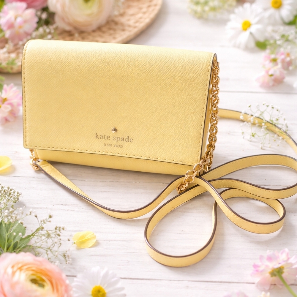 Kate Spade Yellow Crossbody – NWOT | Perfect for Spring 🌼0.77